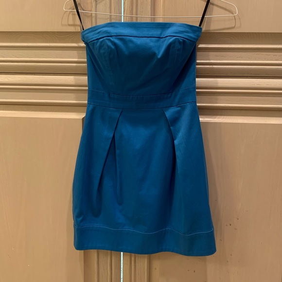 Blue Strapless French Connection Dress - Picture 1 of 7